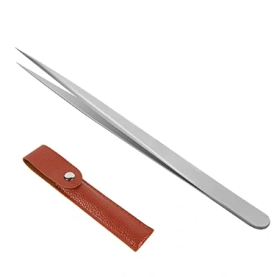 Abbildung von Wimpernpinzette für Wimpernverlängerung Wimpern Pinzette Gerade Spitz Eyelash Extension Tweezers Professionelle Präzisionspinzette Individuelles Wimpernpinzetten Volume (LM 02)
