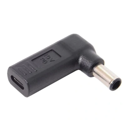 Abbildung von CY USB 3.1 Typ C auf DC 6,0 x 1,4 mm Adapter Emulator Trigger 90 Grad abgewinkelt