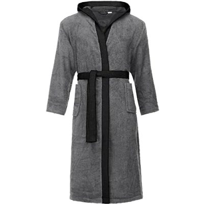 Abbildung von Ladeheid Bademantel, Herren, Größe: XXL, Darkgrey/blue