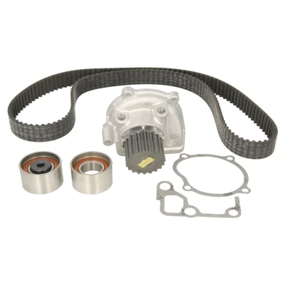 Abbildung von HEPU PK75330 Wasserpumpe + Zahnriemensatz ohne Spanndämpfer, Spannrolle 153 MAZDA: 6 Estate, Saloon, Hatchback