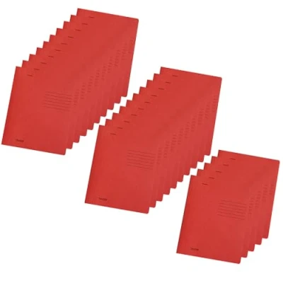 Abbildung von Original Falken 25er Pack Schnellhefter Intensivfarben. Made in Germany. Aus Recycling Karton für DIN A4 kaufmännische und Behördenheftung rot Blauer Engel Hefter ideal Büro Schule