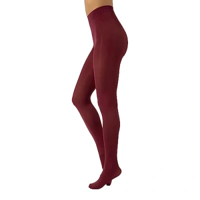 Abbildung von CALZITALY Blickdichte Weiche Strumpfhosen aus Mikrofaser Bunte Strumpfhose Damen S, M, L, XL, XXL, 3XL 4XL 80 DEN Made in Italy (4XL, Portwine)