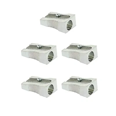 Abbildung von KUM AZ1040116 M Spitzer klein 400 1K, 5 Stück, aus Magnesium, Keilform mit seitlichen Riefen, silber, bis Ø 8 mm