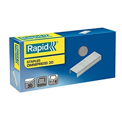 Abbildung von Rapid 5000560 Omnipress 30 verzinkt Heftklammern 5000 Stück