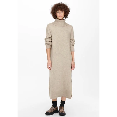 Abbildung von ONLY Onlbrandie ROLL NECK Strickkleid, Damen, Größe: Medium, Pumice stone