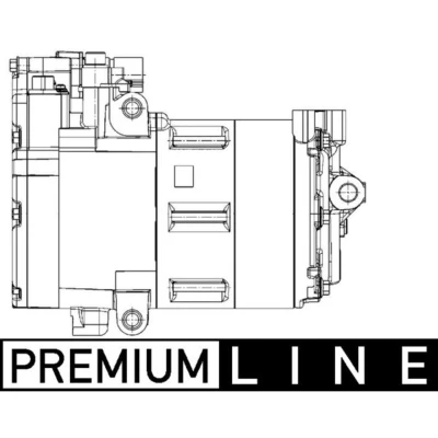 Abbildung von MAHLE ORIGINAL ACP 1453 000P Kompressor PHEV 288V R1234yf, R134a mit Dichtring BMW: X1