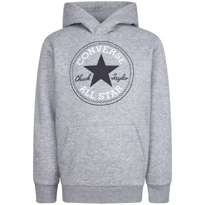 Abbildung von Converse CORE Hoodie Unisex Kapuzenpullover für Kinder, Größe: 128/132, Dark grey heather