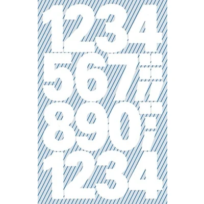 Abbildung von AVERY Zweckform 3787 Zahlen Etiketten (0 9 25mm, wetterfeste Folie) 48 Aufkleber, gold