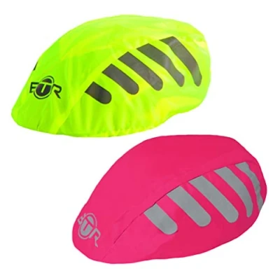 Abbildung von BTR fahrradhelm regenüberzug. Helm Cover x 2. Wasserdichter regenhaube fahrradhelm. Regenschutz für