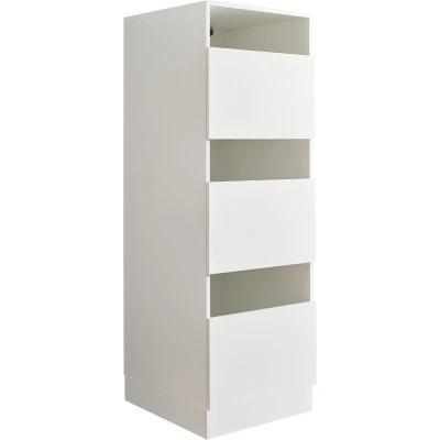 Abbildung von LAUNDREEZY Wäscheschrank für Schmutzwäsche, Weiß Wäschesammler Schrank mit 3 Fächern die Waschküche 50 x 162 67,5 cm (B/H/T)