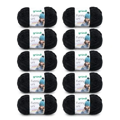 Abbildung von Gründl Funny Uni Wolle, 100% Polyester, schwarz, 47,5 x 40 10 cm, 47,50 40,00 cm