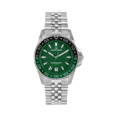 Abbildung von Jacques Lemans Liverpool Diver Uhr, Herren, Größe: One Size, Green