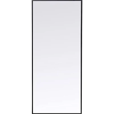 Abbildung von Kare Design Spiegel Bella Schwarz, Wandspiegel, Wandspiegel für Wohnzimmer, Schlafzimmer, Flur, Ganzkörperspiegel, Ankleidespiegel, Dekospiegel, 180x60x3 cm (H/B/T)