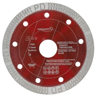 Abbildung von PRODIAMANT Diamant Fliesenscheibe 115mm x 22,23 F993 für Fliese, Feinsteinzeug, Keramik und Naturstein Trennscheibe extra dünn