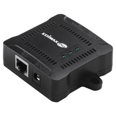 Abbildung von Edimax IEEE 802.3at Gigabit PoE+ Splitter mit einstellbarer Ausgangsspannung von 5V DC, 9V 12V DC