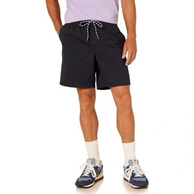 Abbildung von Amazon Essentials Herren Walkshorts, Beininnenlänge 20,3 cm, Lockere Passform, Mit Kordelzug (In Übergröße Erhältlich), Schwarz, S