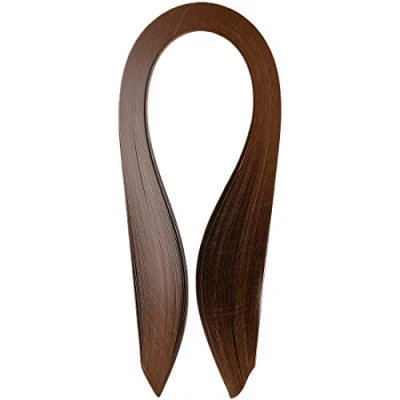 Abbildung von Quilling Papierstreifen 5mm Braun Papier Streifen 5mm, 520mm länge 120 Streifens (Braun 5mm)