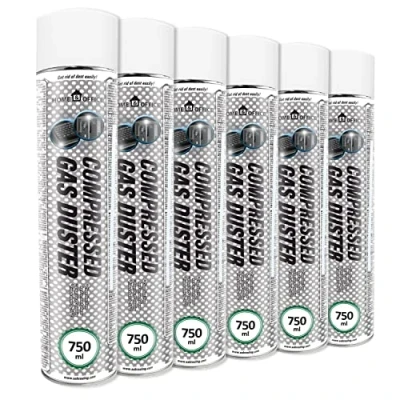 Abbildung von Druckluftspray 6x AABCOOLING Home&amp;Office Gas Duster 750ml K2, PC Reiniger, Druckluftreiniger, Reinigung, Kamera, Foto, Elektronik, Reiniger