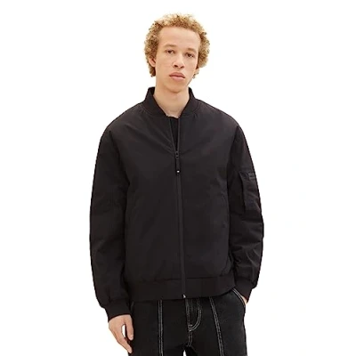 Abbildung von TOM Tailor Denim Padded Jacket Bomberjacke, Herren, Größe: XL, Black