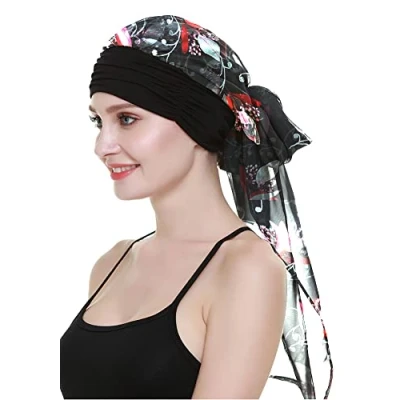 Abbildung von FocusCare Sommer Turban für Krebspatienten Chemo Hut Beanie Kopfbedeckung