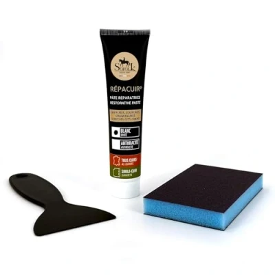 Abbildung von SOFOLK Lederreparatur Paste zur Reparatur von Rissen, Kratzern, Löchern, Fellen, etc. (WEISS)