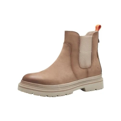 Abbildung von Tamaris Plateaustiefelette, Damen, Größe: 37, Camel nubuc Schuhe