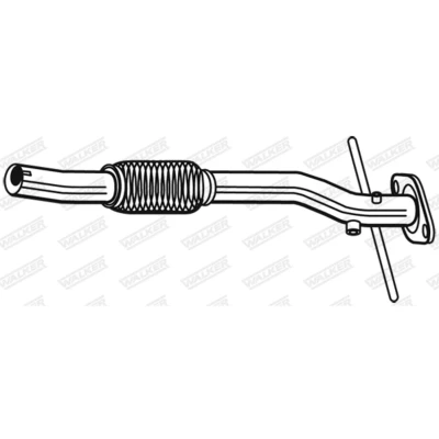 Abbildung von WALKER 10658 Abgasrohr 660 ohne Anbauteile SUZUKI: SWIFT 3