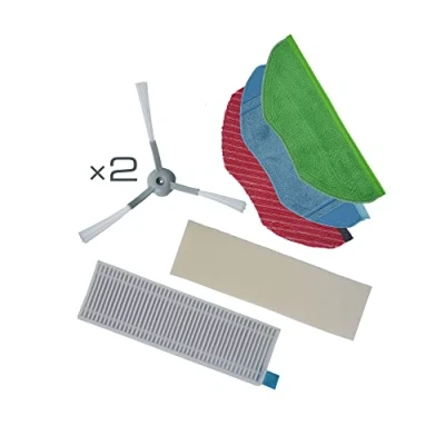 Abbildung von Rowenta ZR793000 X Plorer Serie 95 Reinigungs Set kompatibel mit Saugroboter S95 1 Standardtuch Wischtuch Mikrofasertuch &quot;Allergen&quot; 2 Seitenbürsten Hochleistungsfilter