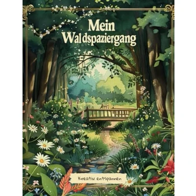 Abbildung von Mein Waldspaziergang: Malbuch für Erwachsene und Jugendliche ab 12 Jahre. 50 wunderschöne Motive Stressmanagement Entspannung