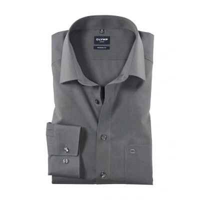 Abbildung von Herren Hemd &quot;Modern Fit&quot; Langarm, 95 mittelgrau, 40