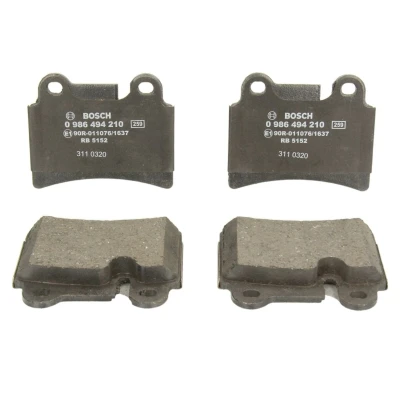 Abbildung von BOSCH 0 986 494 210 Bremsbelagsatz Low Metallic mit Anti Quietsch Blech VOLKSWAGEN: Touareg I