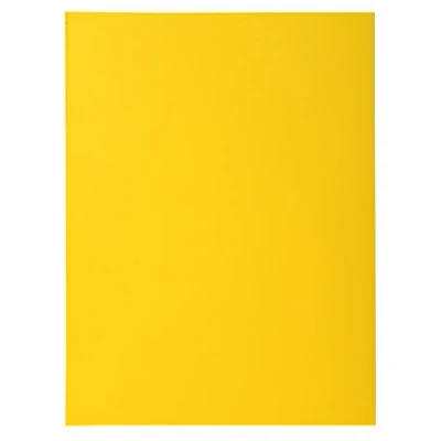 Abbildung von Exacompta 218011E 50 Pack Einschlagmappe mit 1 Klappe für DIN A4 24 x 32 cm lose Blattablage zitronengelb