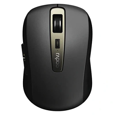 Abbildung von Rapoo MT350 kabellose Maus wireless Mouse 1600 DPI Sensor 12 Monate Batterielaufzeit ergonomisch für und Rechtshänder PC &amp; Mac schwarz