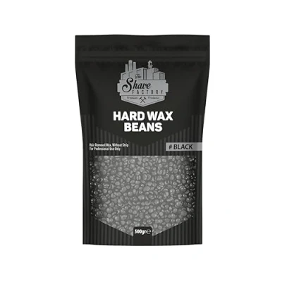 Abbildung von The Shave Factory Hartwachsbohnen schmerzfreie, lang anhaltende Ergebnisse für glatte Haut geeignet alle Hauttypen und Körperteile effiziente Haarentfernung (Black, 1 Stück)
