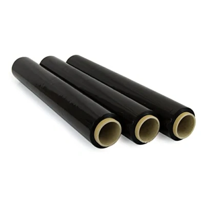 Abbildung von Film Rot zum Verpacken von 50 cm x 300 m Länge, elastische Folie, manuelle Verpackung (Schwarz, 3 Rollen)