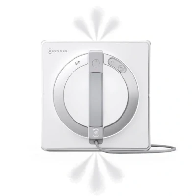 Abbildung von ECOVACS WINBOT W2 PRO Fensterputzroboter, 3 Düsen Wassersprüher, 10 Stufen Schutzsystem, Win SLAM 4.0 Pfadplanung, Steady Climbing System, Kanten Erkennung, App Steuerung, Weiß