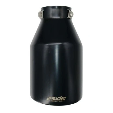 Abbildung von Simoni Racing TRX/20N Auspuffblende 115mm schwarz rund, gerade Edelstahl 210mm