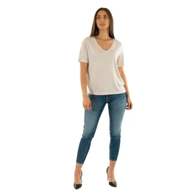 Abbildung von ONLY Onlelise V NECK Tshirt basic, Damen, Größe: Large, Moonbeam
