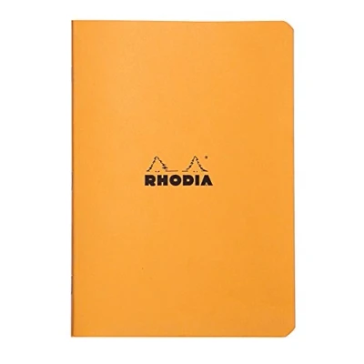 Abbildung von Rhodia 119188C Heft (DIN A5, 14,8 x 21 cm, liniert, 48 Blatt) 1 Stück orange