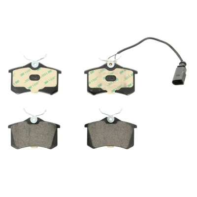 Abbildung von TEXTAR 2355403 Bremsbelagsatz mit integriertem Verschleißwarnkontakt Bremssattelschrauben FORD: Galaxy Mk1 MPV, VOLKSWAGEN: Sharan I, VAN