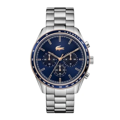 Abbildung von Lacoste Chronograph Quarz Uhr für Herren mit Silbernes Edelstahlarmband 2011081