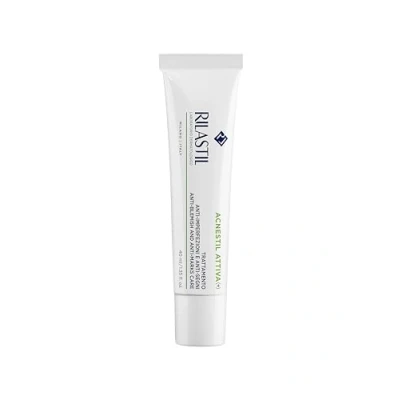 Abbildung von Rilastil Acnestil Aktivcreme, Behandlung Gegen Hautunreinheiten bei Mischhaut, Fettiger und zu Akne Neigender Haut, 40 ml