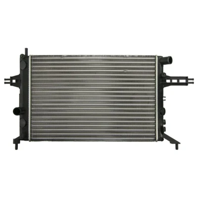 Abbildung von NRF 53628A Kühler, Motorkühlung Aluminium 543 378 23 FULL KIT Kühlrippen mechanisch gefügt OPEL: Astra G CC, Convertible, Zafira A