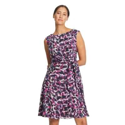 Abbildung von Vera Mont MIT BINDEGÜRTEL Freizeitkleid, Damen, Größe: 38, Pink blau