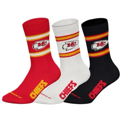 Abbildung von NFL Kansas City Chiefs 3pk Crew Socks RED/WHT/BLK 39/42