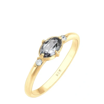 Abbildung von Elli GEO Kristalle Ring, Damen, Größe: 58, Silber