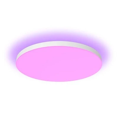 Abbildung von Philips Hue Datura smarte Panelleuchte (quadratisch 60 x cm), weißes &amp; farbiges Licht, Bluetooth kompatibel, Sprachsteuerung mit Alexa, Apple Home Google Assistant