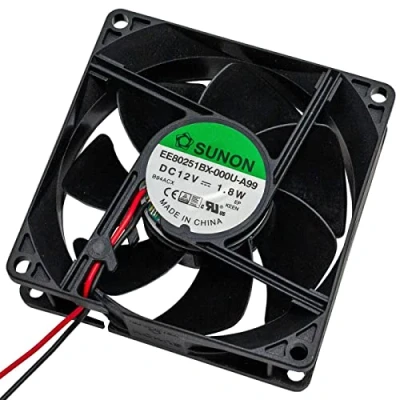 Abbildung von Lüfter 12V DC 1,8W 80x80x25mm 76,4m3/h 3600U/Min Sunon EE80251BX A99