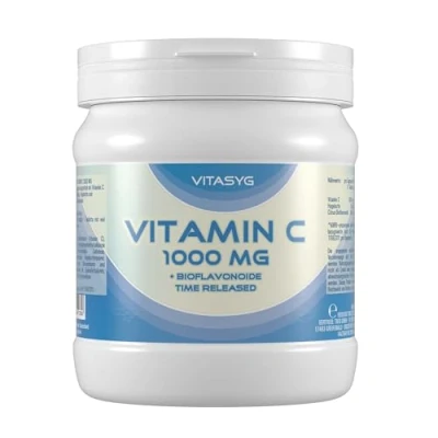 Abbildung von Vitasyg Vitamin C 1000mg + Bioflavonoide, für Immunsystem, Haut, Zähne und Knorpel 500 Tabletten