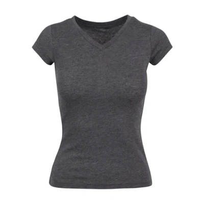Abbildung von Build Your Brand Damen BY062 Ladies Basic Tee T Shirt, Charcoal, XS